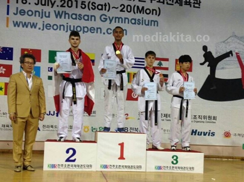 Wow, Juara Dunia Taekwondo 2015 Ternyata Syamsul Dari Desa Danasari Pemalang