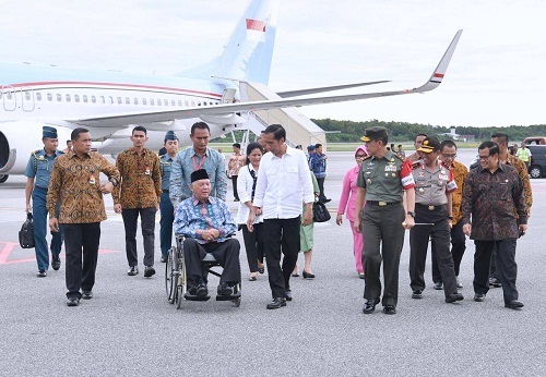 Presiden Jokowi tiba di Balikpapan