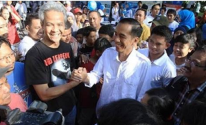 Ganjar Pranowo Cagub Jateng Bersama Jokowi