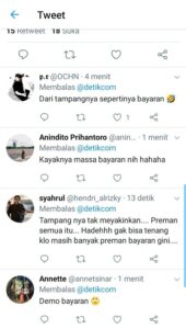 Demonstrasi di depan KPK berakhir ricuh.