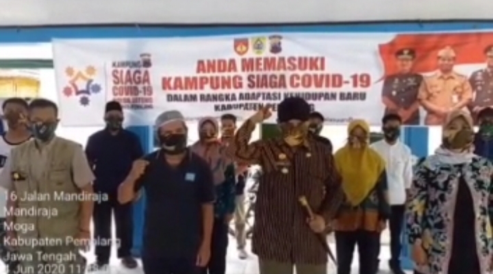 New Normal, Desa Mandiraja Pemalang Deklarasi Kampung Siaga Covid-19