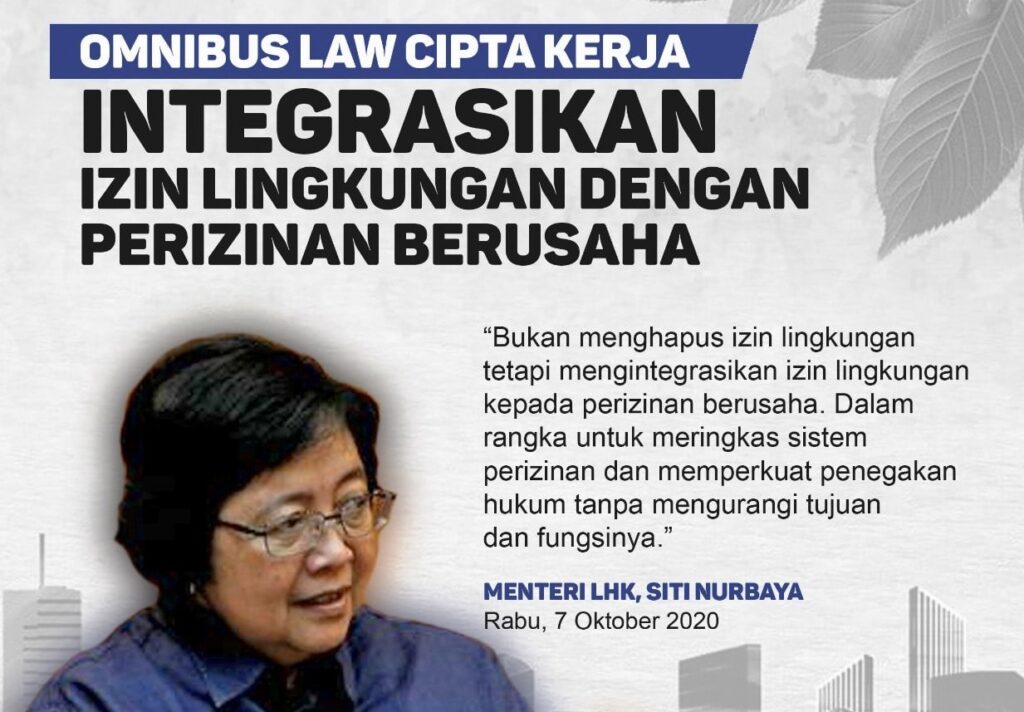 Menteri LHK Sanggah Narasi Salah Soal UU Cipta Kerja