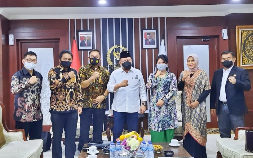 Ketua DPD RI La Nyalla Mattalitti menerima kunjungan dari Koalisi Indonesia Hebat (KIH).