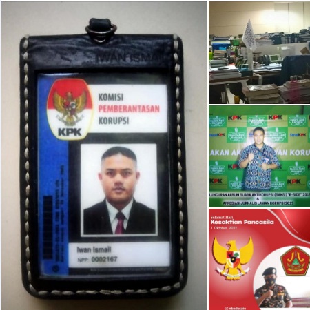 Viral, Potret Bendera Mirip HTI di Meja Pegawai, Satpam KPK Ini Dipecat, Sebut Dia Banser Nitizen Galang Dukungan Ini