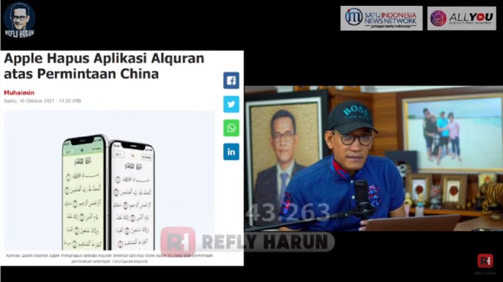 Refly Harun Sebut Hati-Hati dengan China, Negara Mayoritasnya Tidak Beragama, Denny Siregar : Ini Yang Katanya Gelarnya Profesor ?