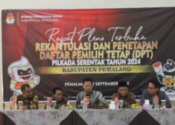 Rapat Pleno KPU Pemalang Penetapan DPT Pilkada 2024. MEDIAKITA.CO.