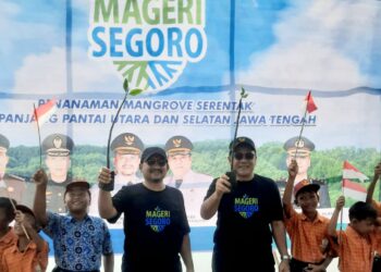 ‘Mageri Segoro’ Ratusan Ribu Mangrove Ditanam di Pemalang