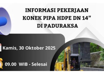 Perbaikan Pipa, PDAM Pemalang Imbau Pelanggan Tampung Air