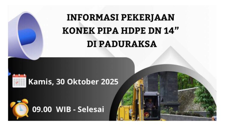 Perbaikan Pipa, PDAM Pemalang Imbau Pelanggan Tampung Air
