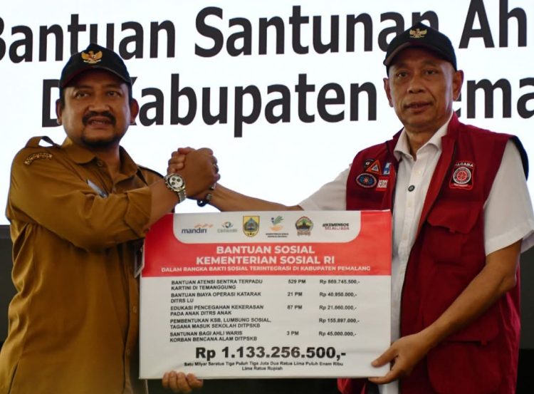 Kemensos Bantu Pemalang Rp 1,1 Miliar